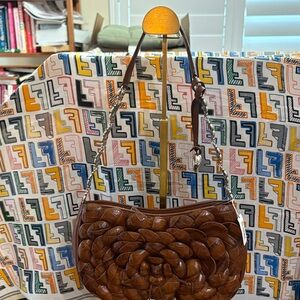 Brighton Brown Floral Shoulder Bag